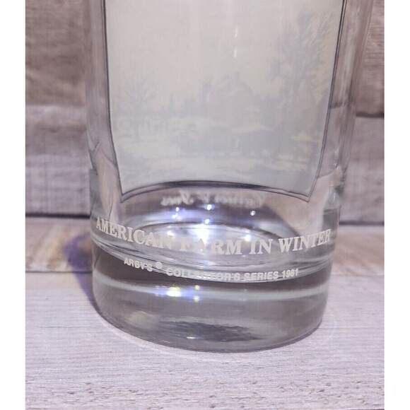 2 -1981 Currier & Ives Tumblers/Vintage Arby's Glasses Collector's Series - Picture 11 of 11